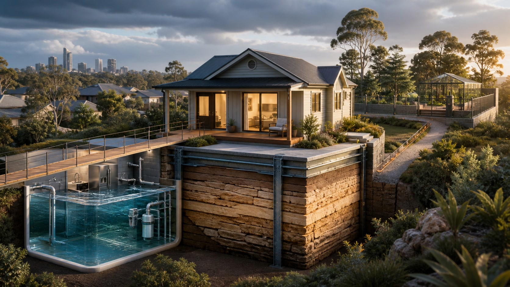 A first-home buyer balancing deposit, cash-flow and retirement buffers